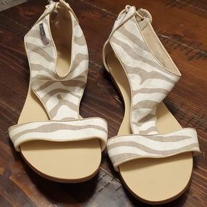 Calvin Klein Beige Zebra Sandal
